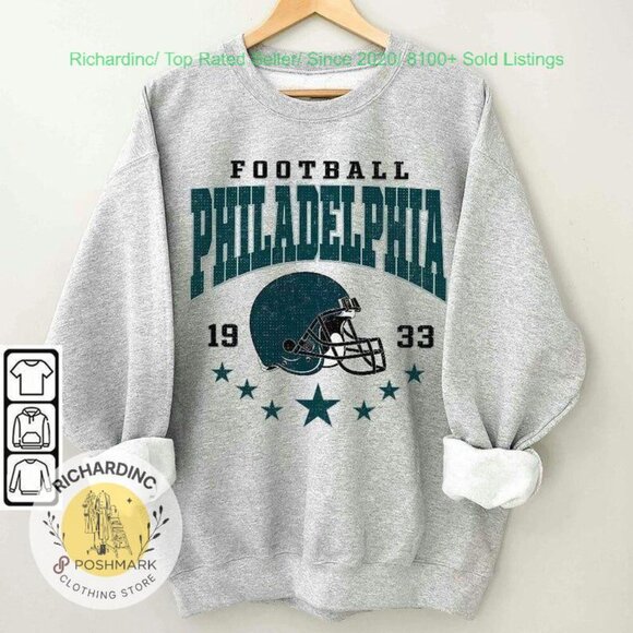 richardinc Other - Philadelphia eagles 1933 Football American sweatshirt shirt grey Heavy Blend
